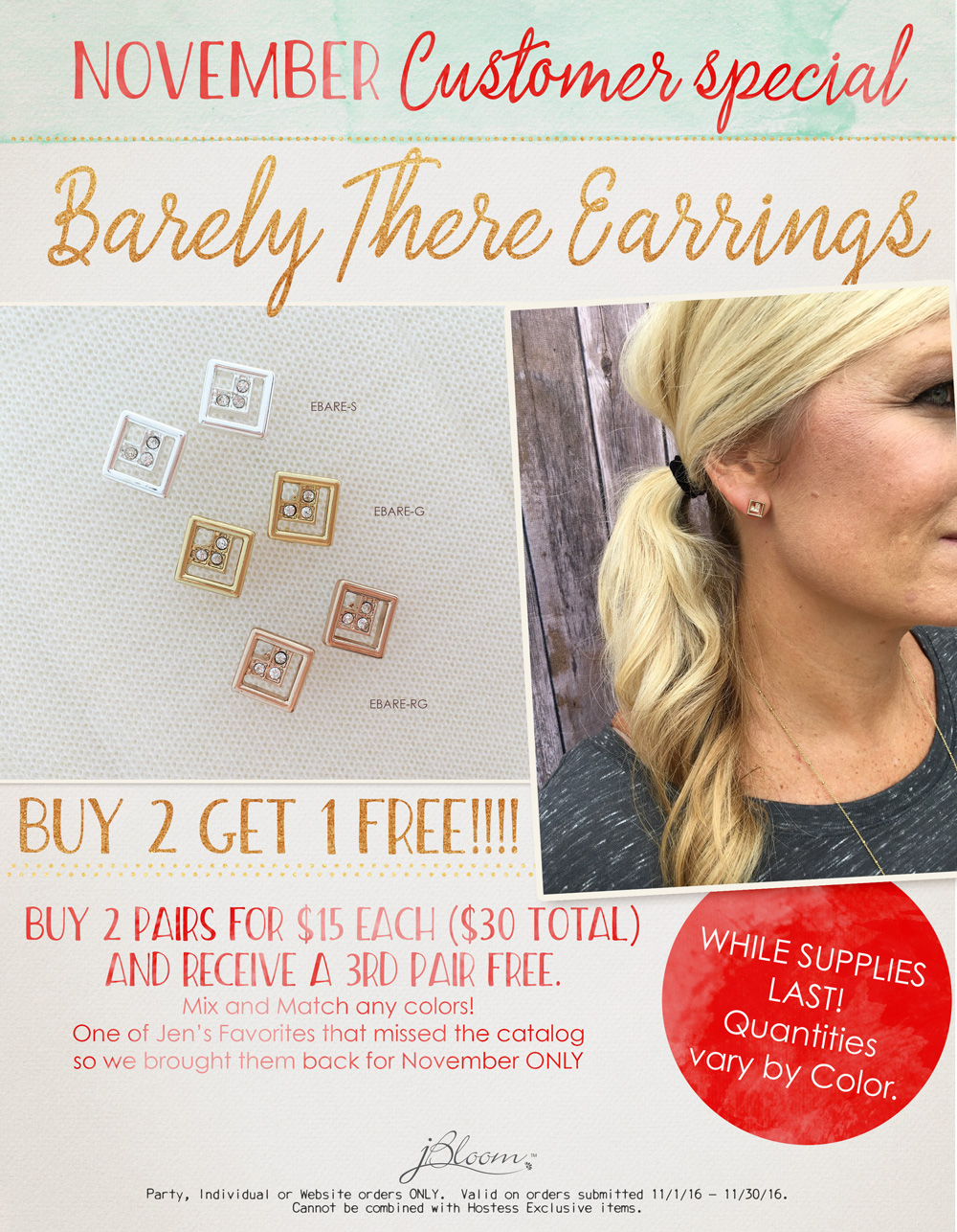 Monthly Specials Direct Selling Jewelry