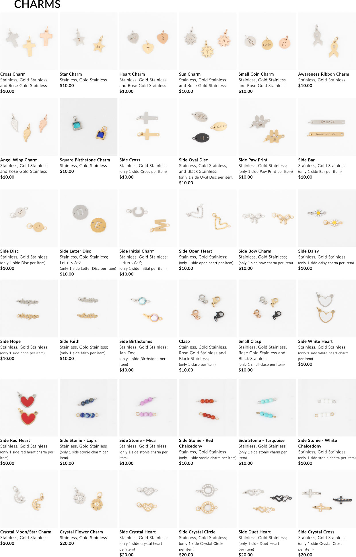 Permalinx Charms